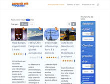 Tablet Screenshot of annuaire-web-gratuit.fr